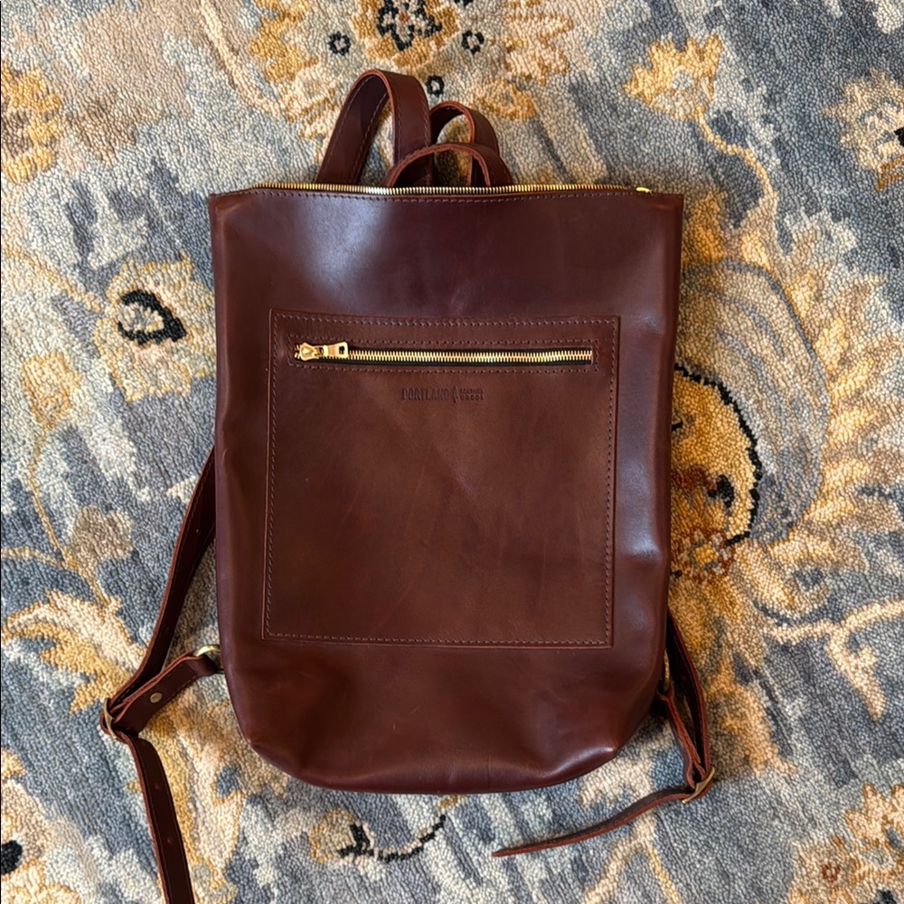Portland Leather Laptop Backpack